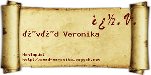 Ávéd Veronika névjegykártya
