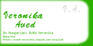 veronika aved business card